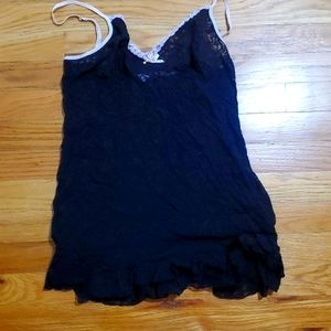 Victoria's Secret. Black and light pink slip, baby doll size XL. NEVER used.